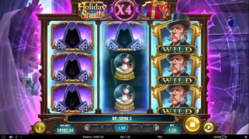 Holiday Spirits slot screenshot 2