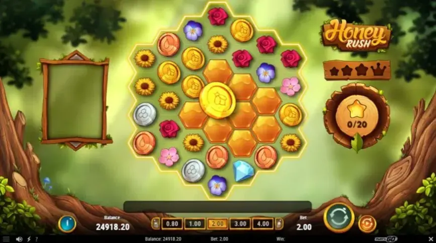Honey Rush slot screenshot 