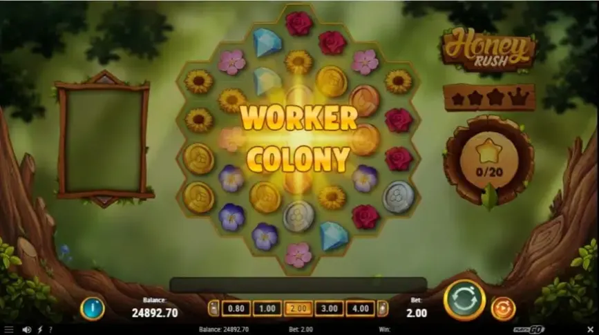 Honey Rush slot screenshot 3