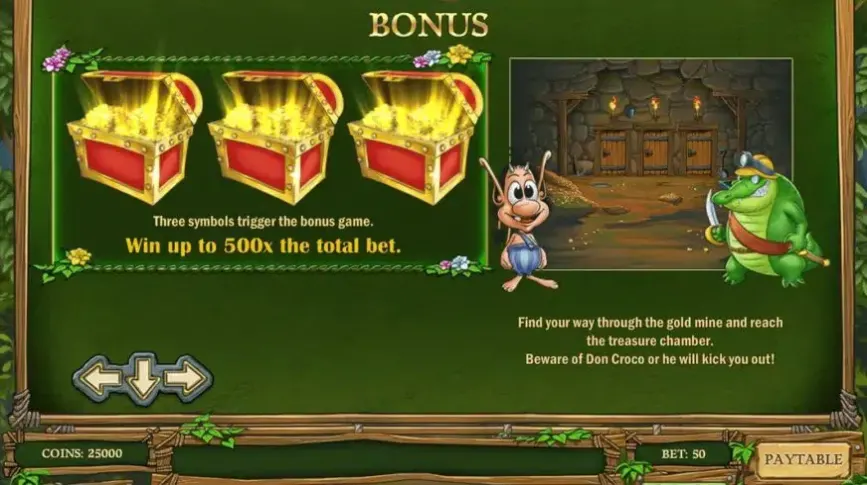 Hugo slot screenshot 
