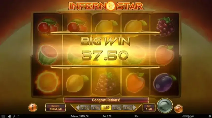 Inferno Star slot screenshot 3