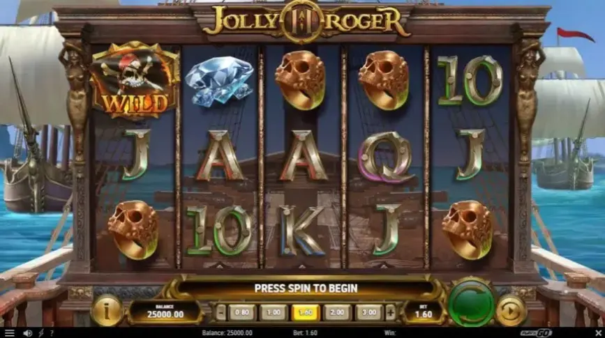 Jolly Roger 2 slot screenshot 