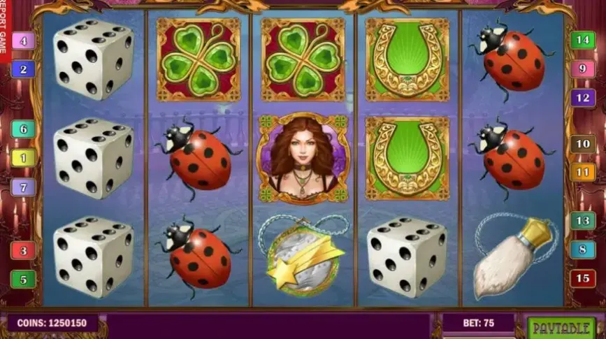Lady of Fortune slot screenshot 1
