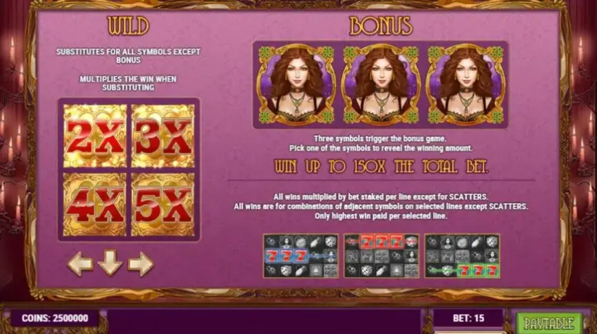 Lady of Fortune slot screenshot 3