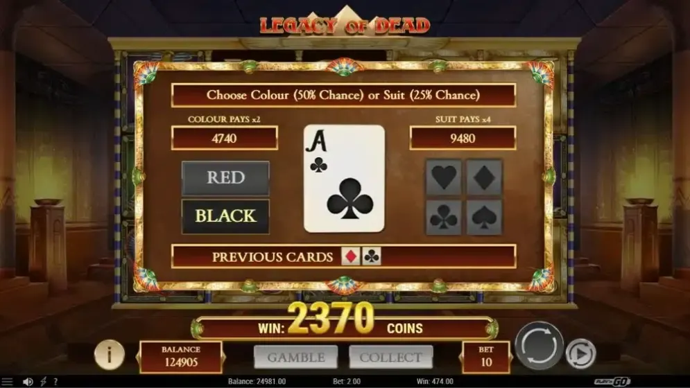 Legacy of Dead slot screenshot 7