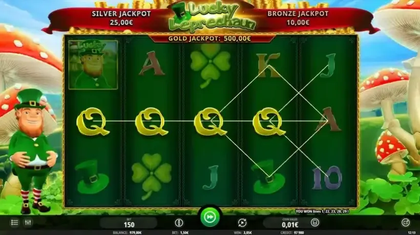 Lucky Leprechaun slot screenshot 3