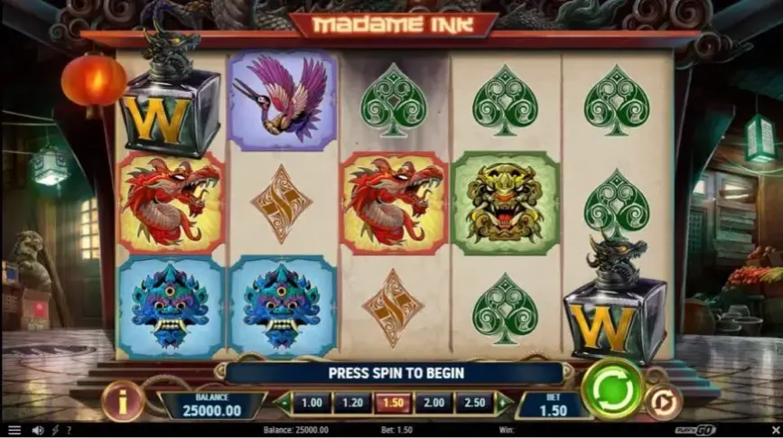 Madame Ink slot screenshot 