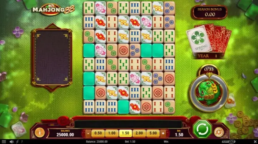 Mahjong 88 slot screenshot 