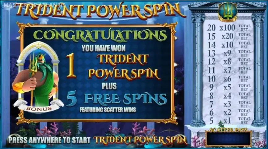 Master of Atlantis slot screenshot 4