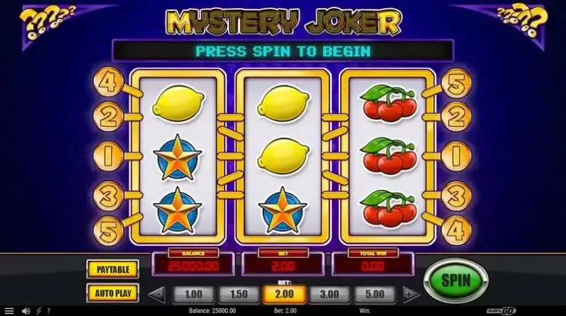 Mystery Joker slot screenshot 