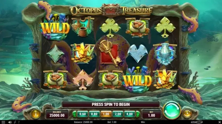Octopus Treasure slot screenshot 
