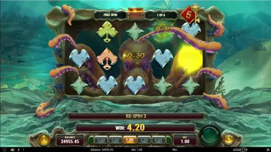Octopus Treasure slot screenshot 