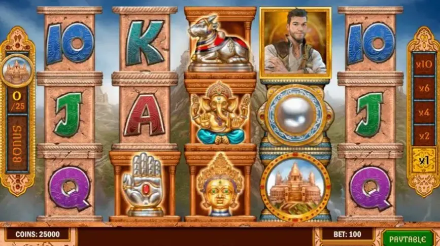 Pearls Of India slot screenshot 2