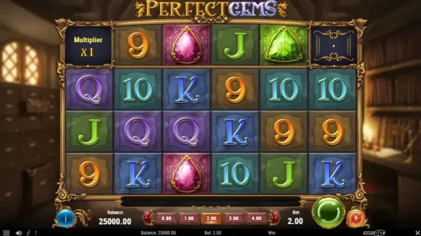 Perfect Gems slot screenshot 