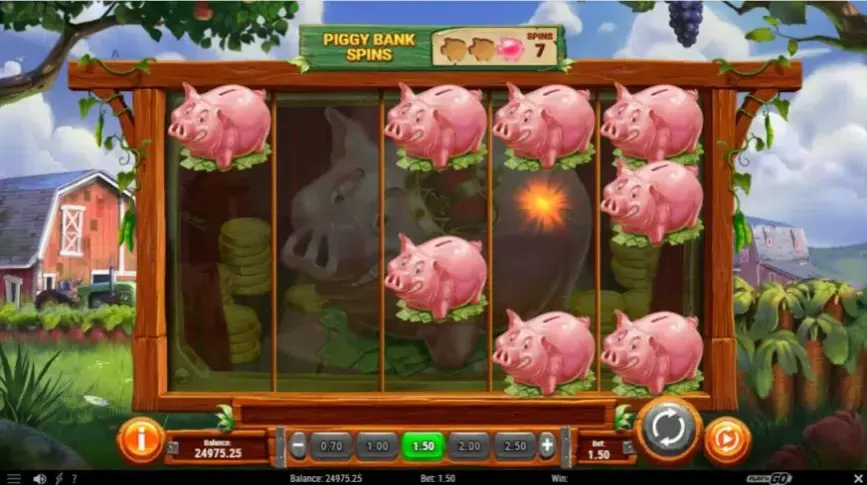 Piggy Bank Farm slot screenshot 2
