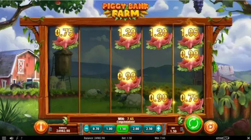 Piggy Bank Farm slot screenshot 
