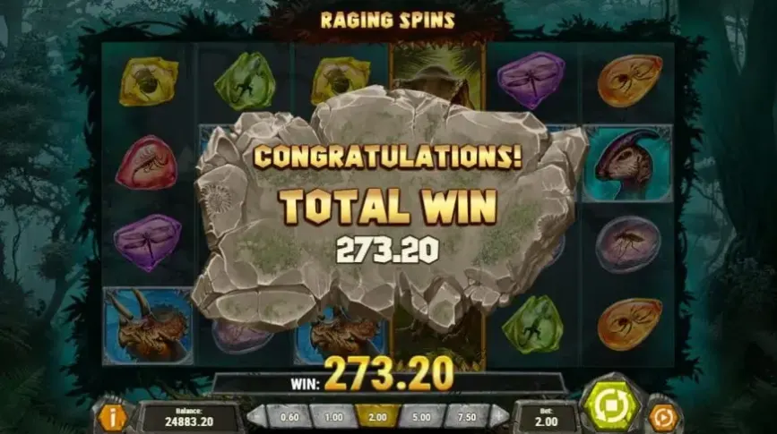 Raging Rex slot screenshot 