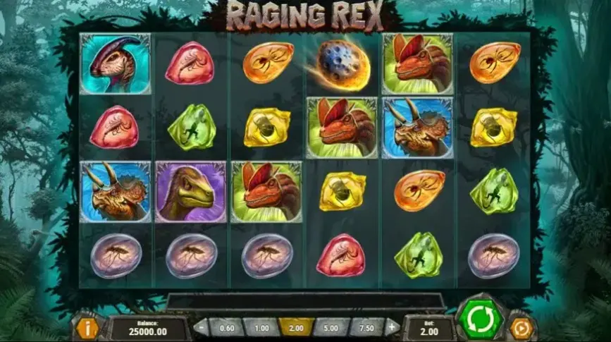 Raging Rex slot screenshot 