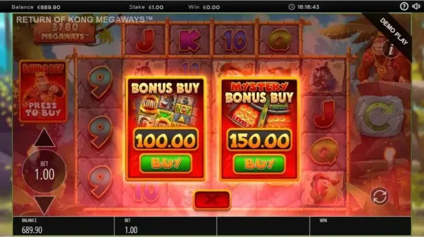 Return of Kong Megaways slot screenshot 3