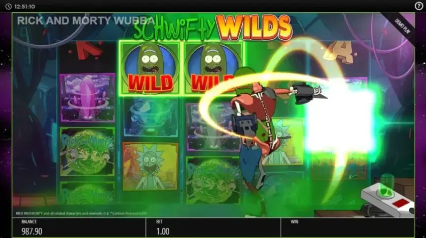 Rick and Morty Wubba Lubba Dub Dub slot screenshot 3