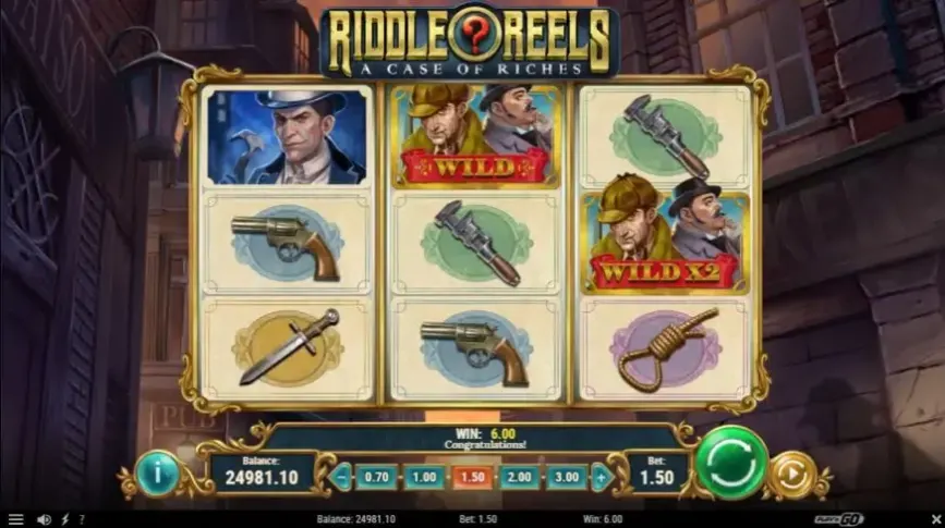 Riddle Reels: A Case of Riches slot screenshot 2