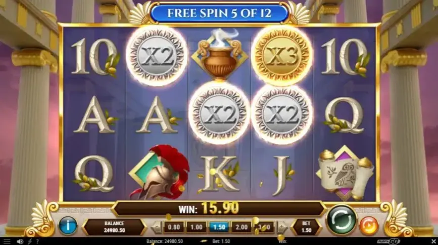 Rise of Athena slot screenshot 4