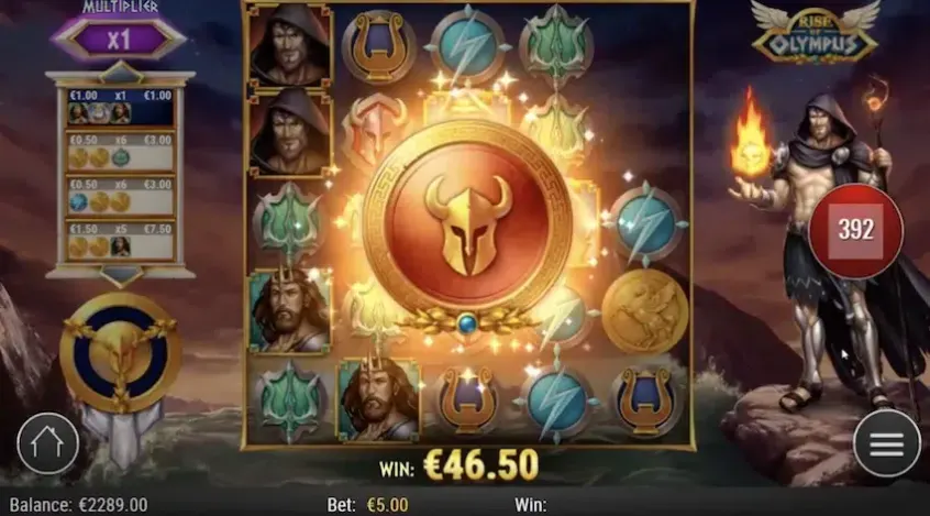 Rise Of Olympus slot screenshot 3
