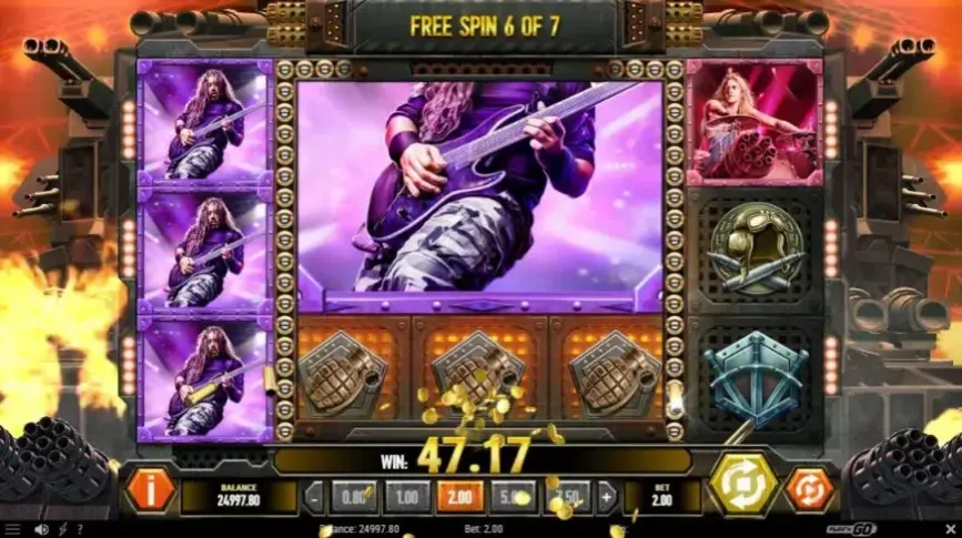 Sabaton slot screenshot 