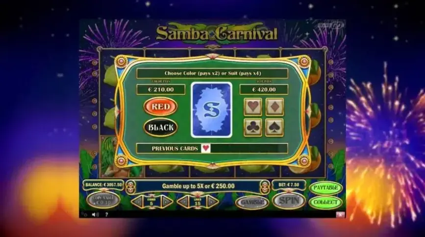 Samba Carnival slot screenshot 