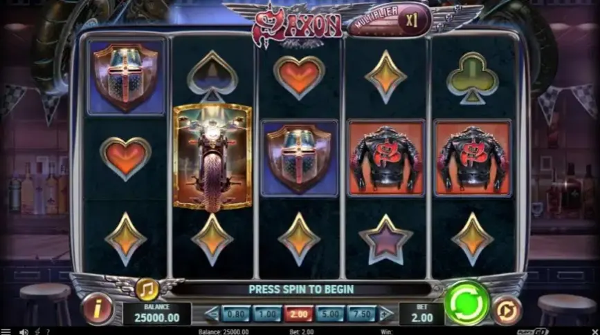 Saxon slot screenshot 