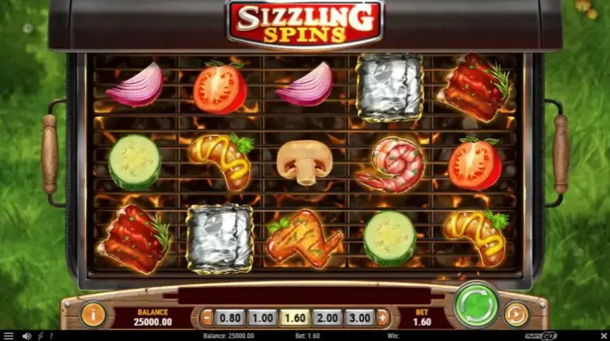 Sizzling Spins slot screenshot 