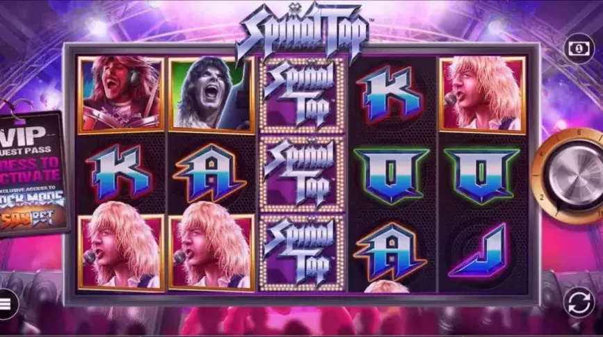 Spinal Tap slot screenshot