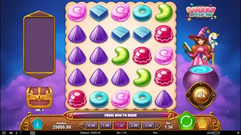 Sweet Alchemy slot screenshot 