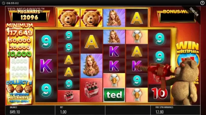 Ted Megaways slot screenshot 
