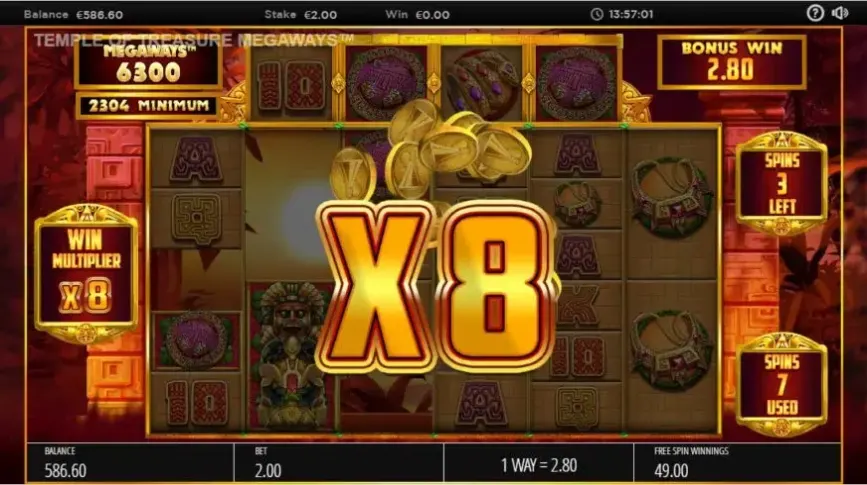 Temple of Treasures MegaWays slot screenshot 6