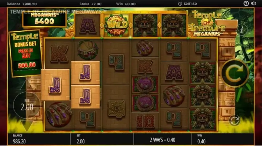 Temple of Treasures MegaWays slot screenshot 3