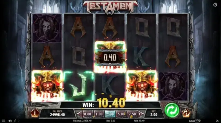 Testament slot screenshot 2