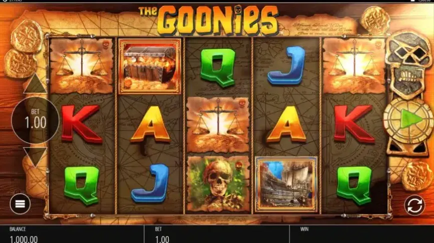 The Goonies slot screenshot 