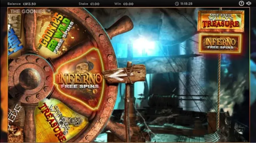 The Goonies slot screenshot 