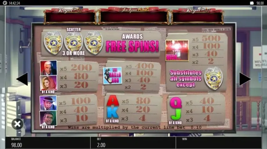 The Naked Gun slot screenshot 2