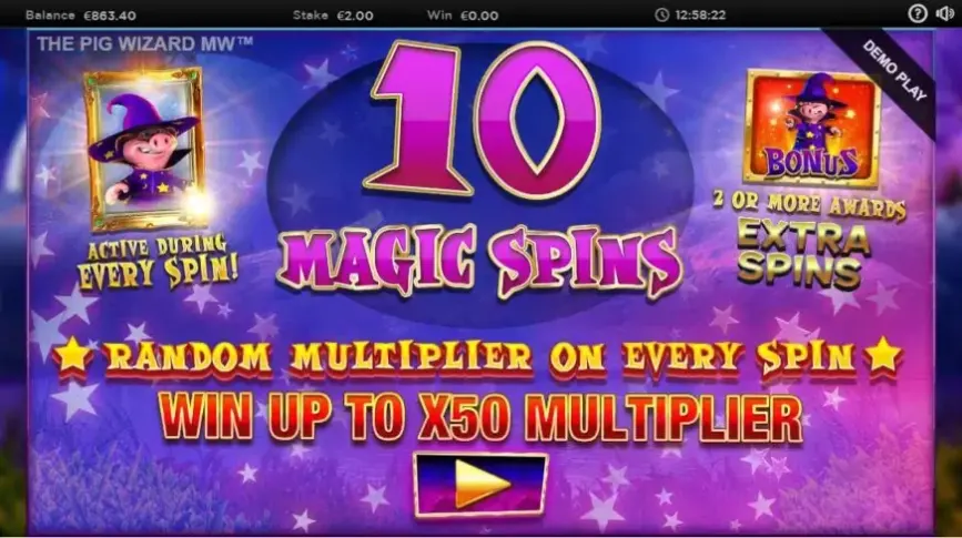 The Pig Wizard Megaways slot screenshot 6