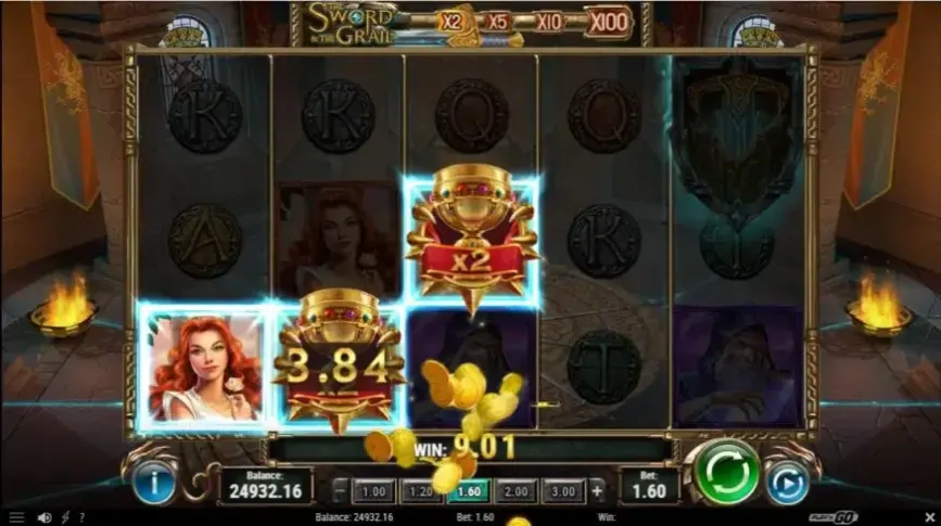 The Sword and The Grail slot screenshot 3