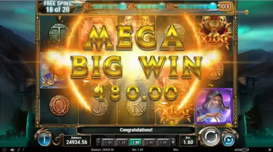 The Sword and The Grail slot screenshot 8