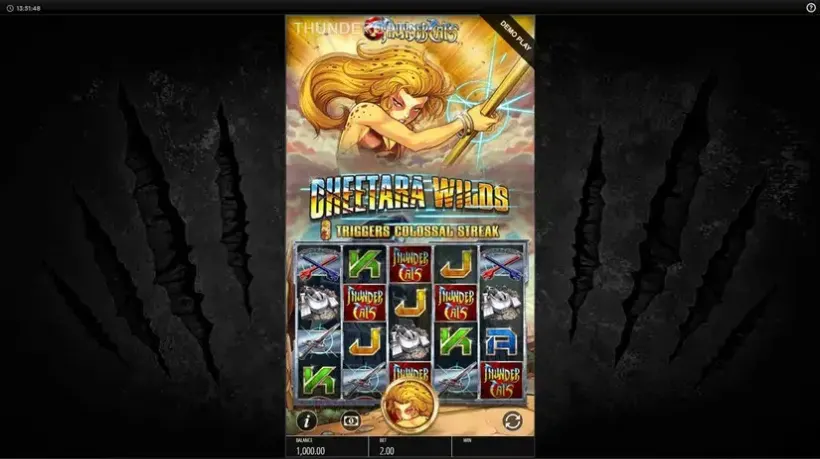 ThunderCats slot screenshot 