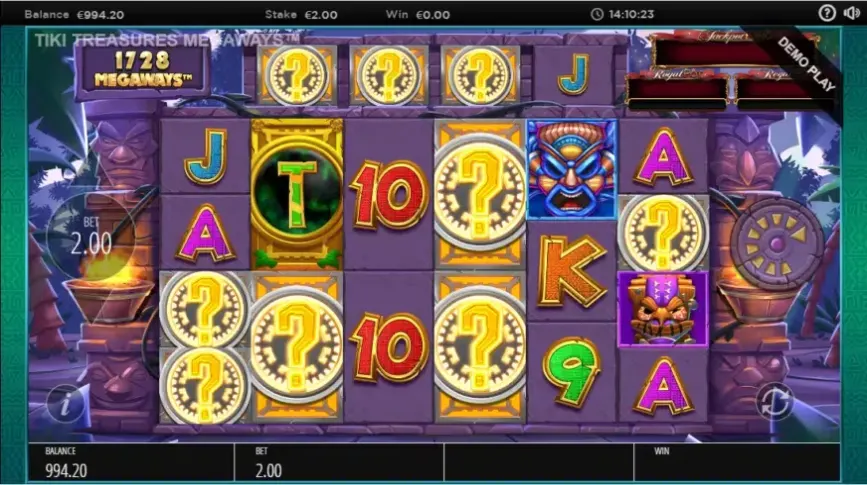 Tiki Treasures Megaways slot screenshot 4