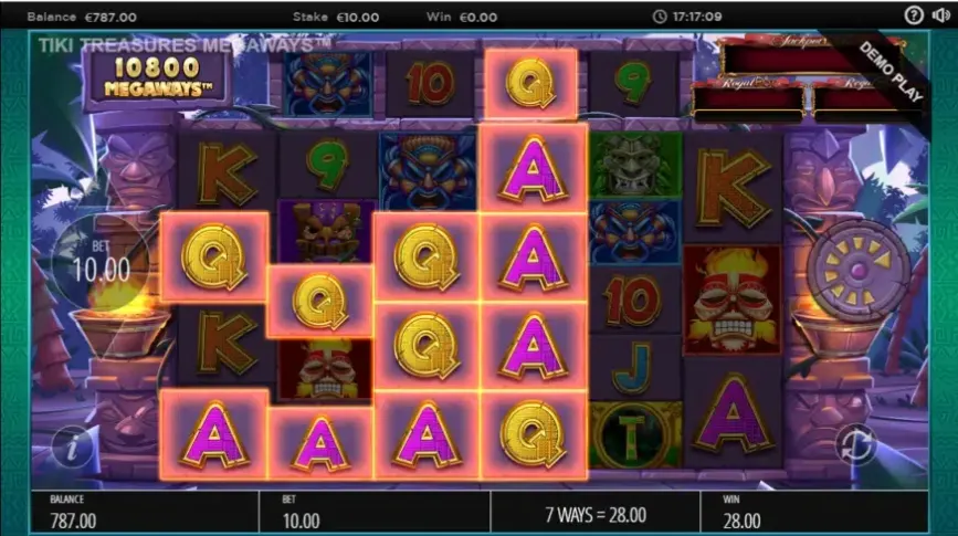 Tiki Treasures Megaways slot screenshot 5