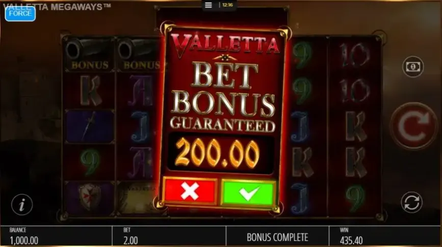 Valletta slot screenshot 