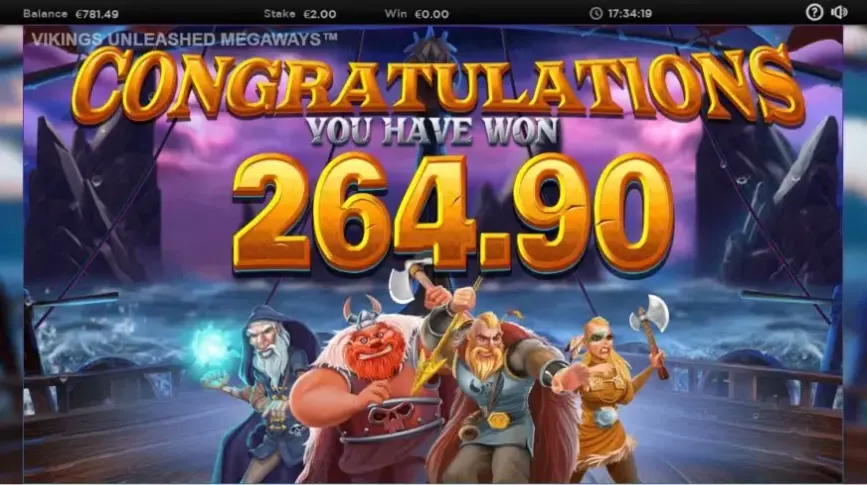Vikings Unleashed Megaways slot screenshot 