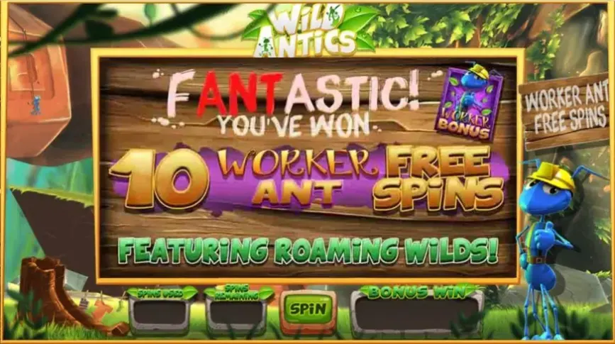 Wild Antics slot screenshot 6
