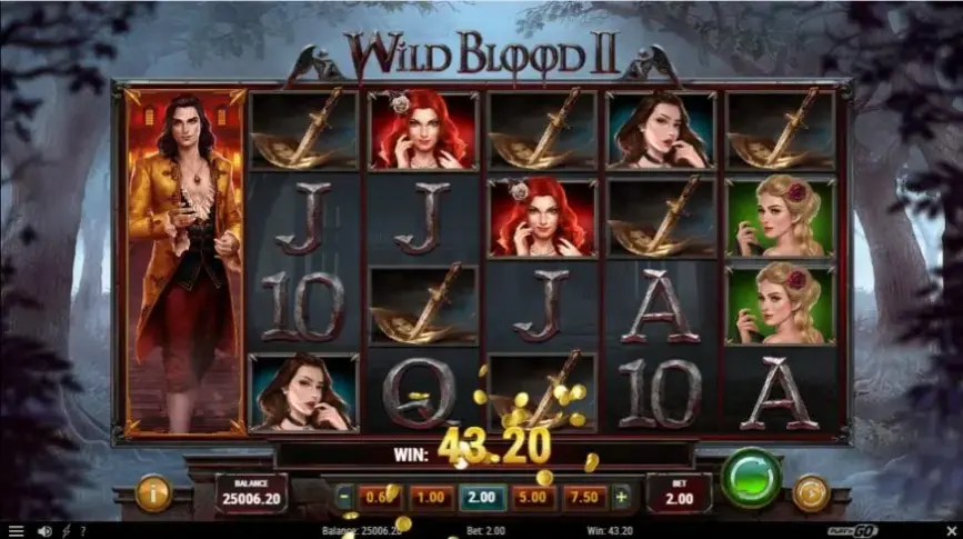Wild Blood 2 slot screenshot 2